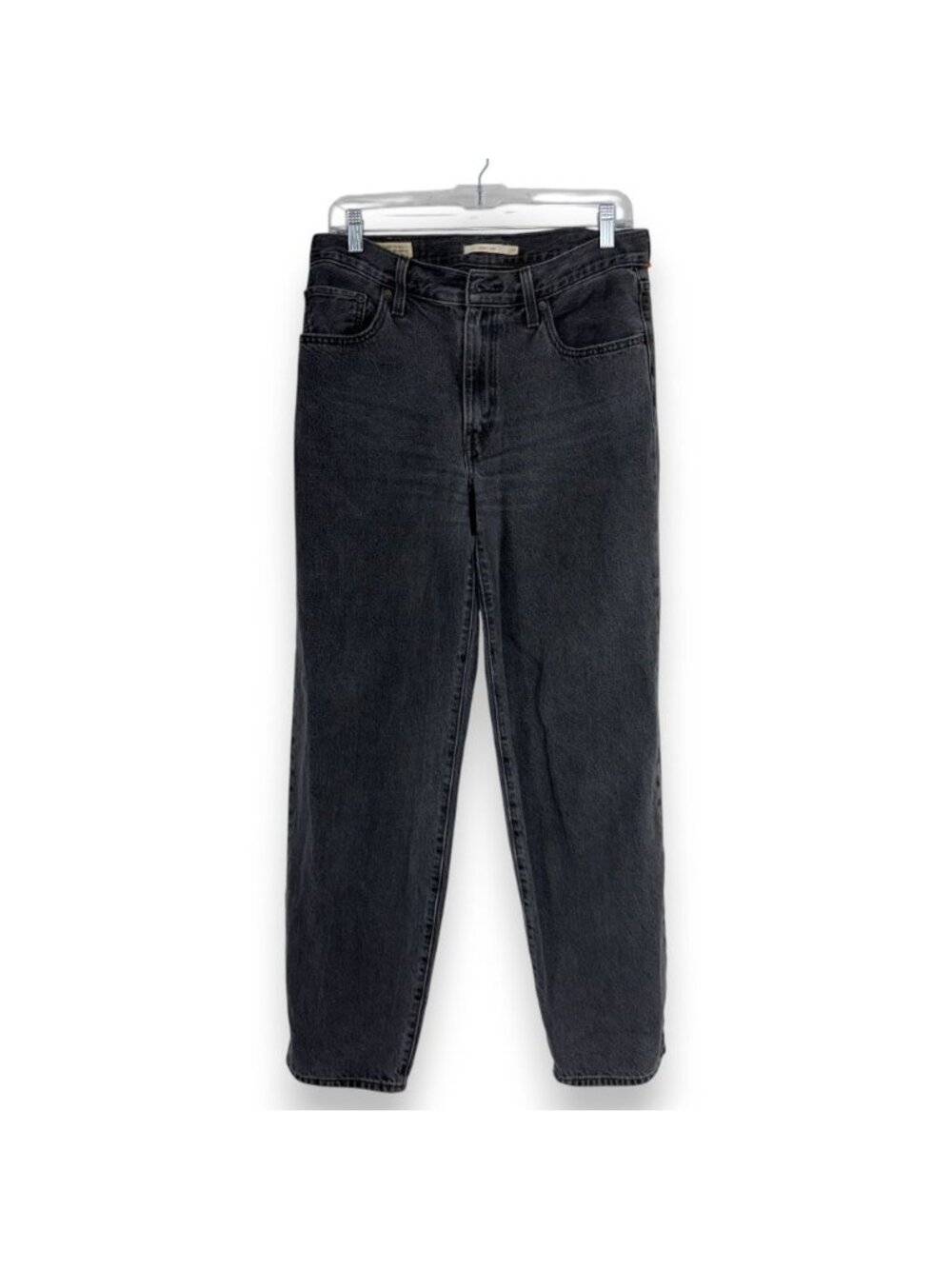 Levis Women 27 Baggy Dad Jean Wide Leg Denim Black Wash Y2K Style Relaxed Fit